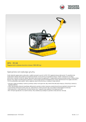 Reversible Vibratory Plate Compactors Wacker Neuson BPU5545A 