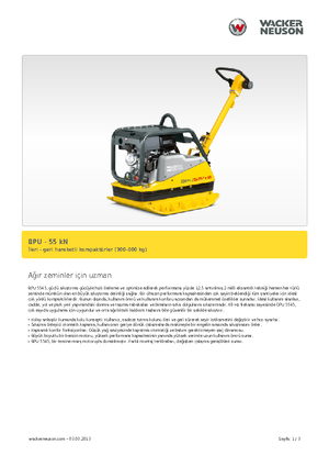 Reversible Vibratory Plate Compactors Wacker Neuson BPU5545A 