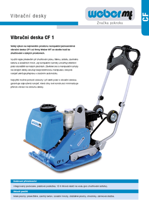 Reversible Vibratory Plate Compactors weber mt CF 1 Hd