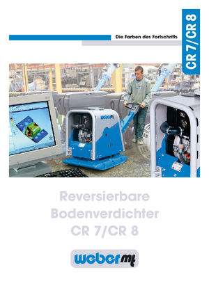 Reversible Vibratory Plate Compactors weber mt CR 7 Hd