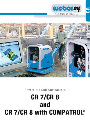Reversible Vibratory Plate Compactors weber mt CR 7 Hd