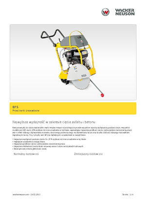 Floor Saws Wacker BFS 1345 AB