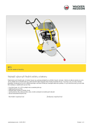 Floor Saws Wacker BFS 1350 ALS