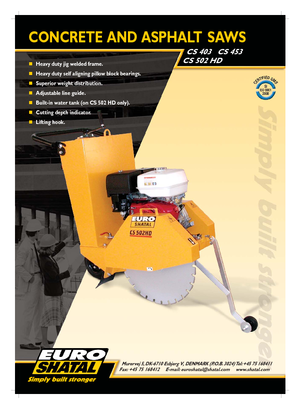 Floor Saws Shatal CS 453