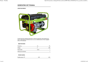 Benzinli Jeneratörler PRAMAC Lifter PX 5000m