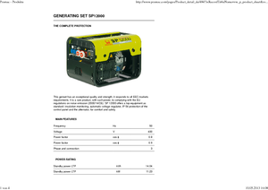 Gasoline Power Generators PRAMAC Lifter SP 12000