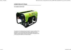 Gasoline Power Generators PRAMAC Lifter SP 8000