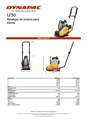 Single Direction Vibratory Plate Compactors Dynapac LF 50 (EH09)