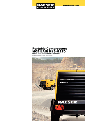 Portable Air Compressors - Diesel, Electric, Gasoline Kaeser Mobilair M 15