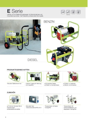 Gasoline Power Generators PRAMAC Lifter E 8000