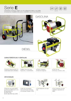 Gasoline Power Generators PRAMAC Lifter E 8000