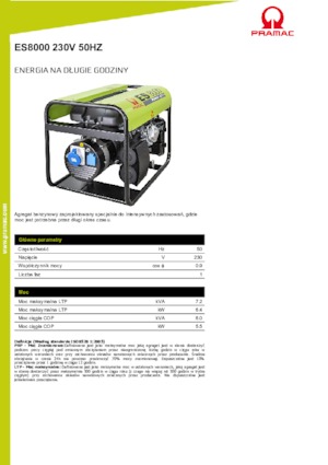 Benzinli Jeneratörler PRAMAC Lifter ES 8000