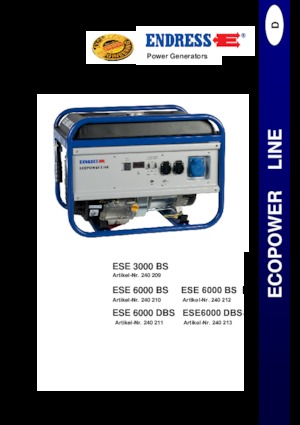 Gasoline Power Generators Endress ESE 3000 BS