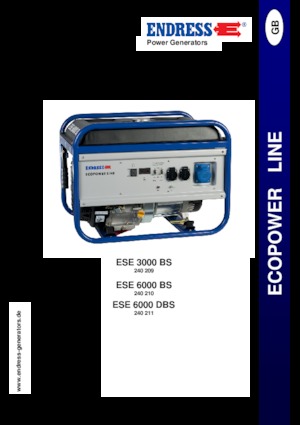 Gasoline Power Generators Endress ESE 3000 BS