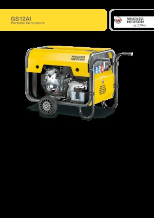 Benzinli Jeneratörler Wacker Neuson GS12AI