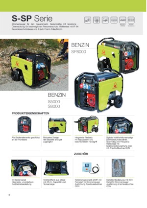 Gasoline Power Generators PRAMAC Lifter SP 8000