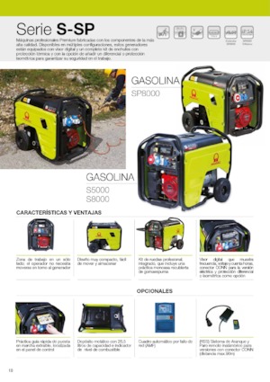 Gasoline Power Generators PRAMAC Lifter SP 8000