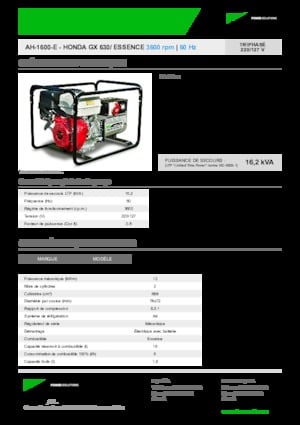 Benzinli Jeneratörler INMESOL AH 1600-E