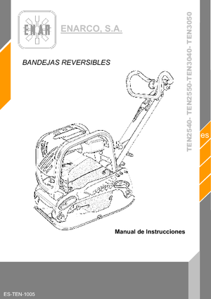 Reversible Vibratory Plate Compactors Enar TEN 3040 GR