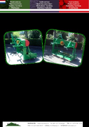 Bitki hasat makinaları Basrijs Plantslifter BRS/D220G