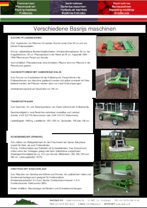 Dikim makinaları Basrijs Accord planter single with 2 small rollers