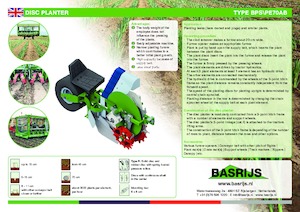 Dikim makinaları Basrijs Discplanter with conveyer belt