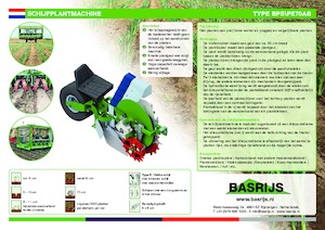 Dikim makinaları Basrijs Discplanter with conveyer belt