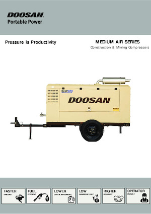 Portable Air Compressors - Diesel, Electric, Gasoline Doosan SHP500