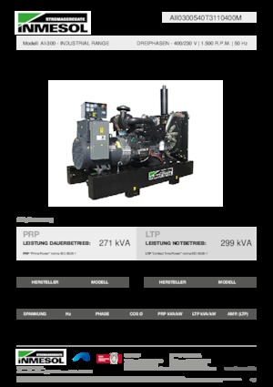 Diesel Power Generators INMESOL AI-300