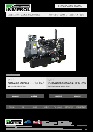 Diesel Power Generators INMESOL AI-385