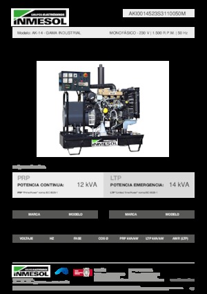 Diesel Power Generators INMESOL AK-14