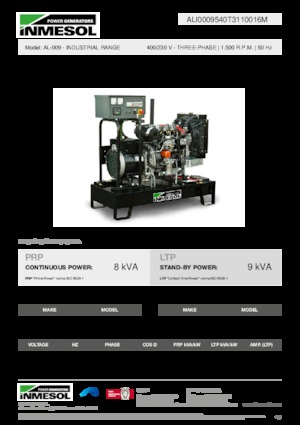 Diesel Power Generators INMESOL AL-009