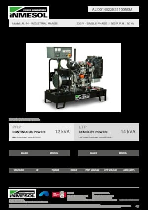 Diesel Power Generators INMESOL AL-14