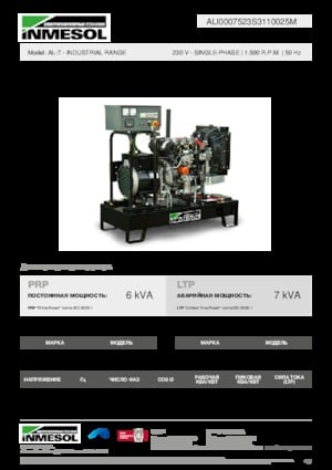 Diesel Power Generators INMESOL AL-7