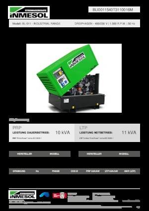 Diesel Power Generators INMESOL BL-011