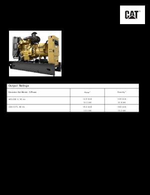 Dizel Jeneratörler Caterpillar C1.5-DE 13,5