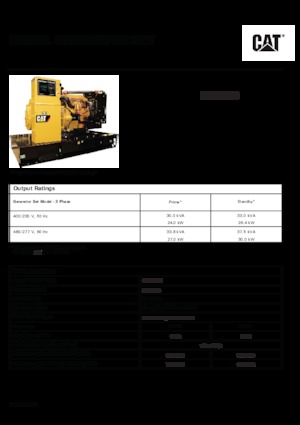 Diesel Power Generators Caterpillar C3.3-DE 33