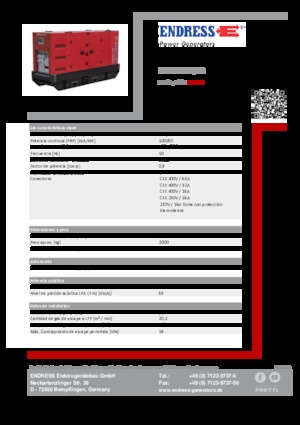 Diesel Power Generators Endress ESE 110 IW/RS