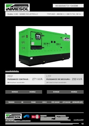 Dizel Jeneratörler INMESOL II-300