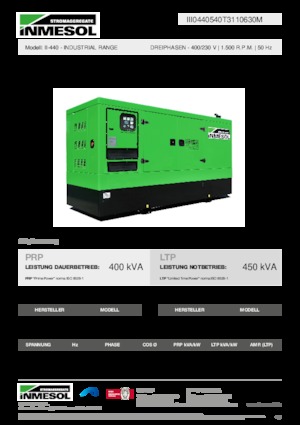 Dizel Jeneratörler INMESOL II-440