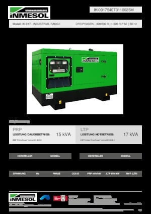 Dizel Jeneratörler INMESOL IK-017