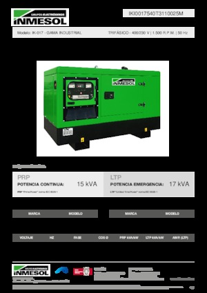 Dizel Jeneratörler INMESOL IK-017