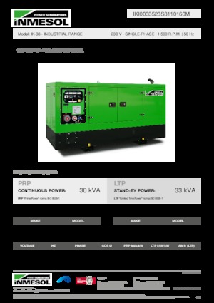 Diesel Power Generators INMESOL IK-33