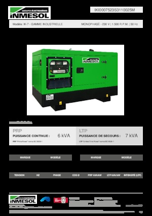 Diesel Power Generators INMESOL IK-7