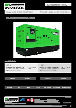 Diesel Power Generators INMESOL IV-200