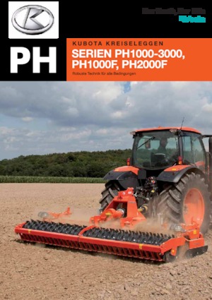 Power harrows Kubota PH1250