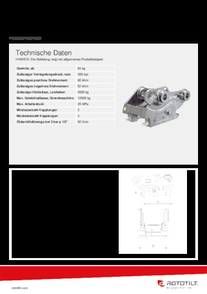 Hızlı bağlantı elemanları Rototilt® QC45-4 