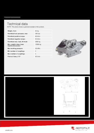 Hızlı bağlantı elemanları Rototilt® QC45-4 