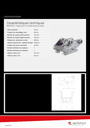 Hızlı bağlantı elemanları Rototilt® QC60-4 