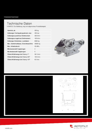 Quick Couplers Rototilt® QC70 